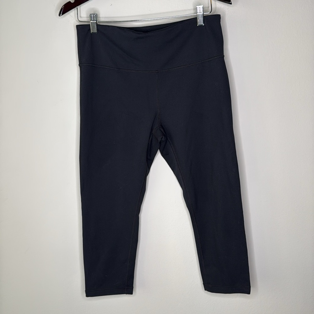 Zella Nordstrom Cropped Length Leggings in Black Size Large